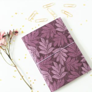 Cuaderno Hojas de otoño violeta